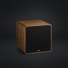 Qube XL (Fekete előlap, fa oldalak - diófa)