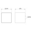 Qube XL (Fekete előlap, fa oldalak - diófa)